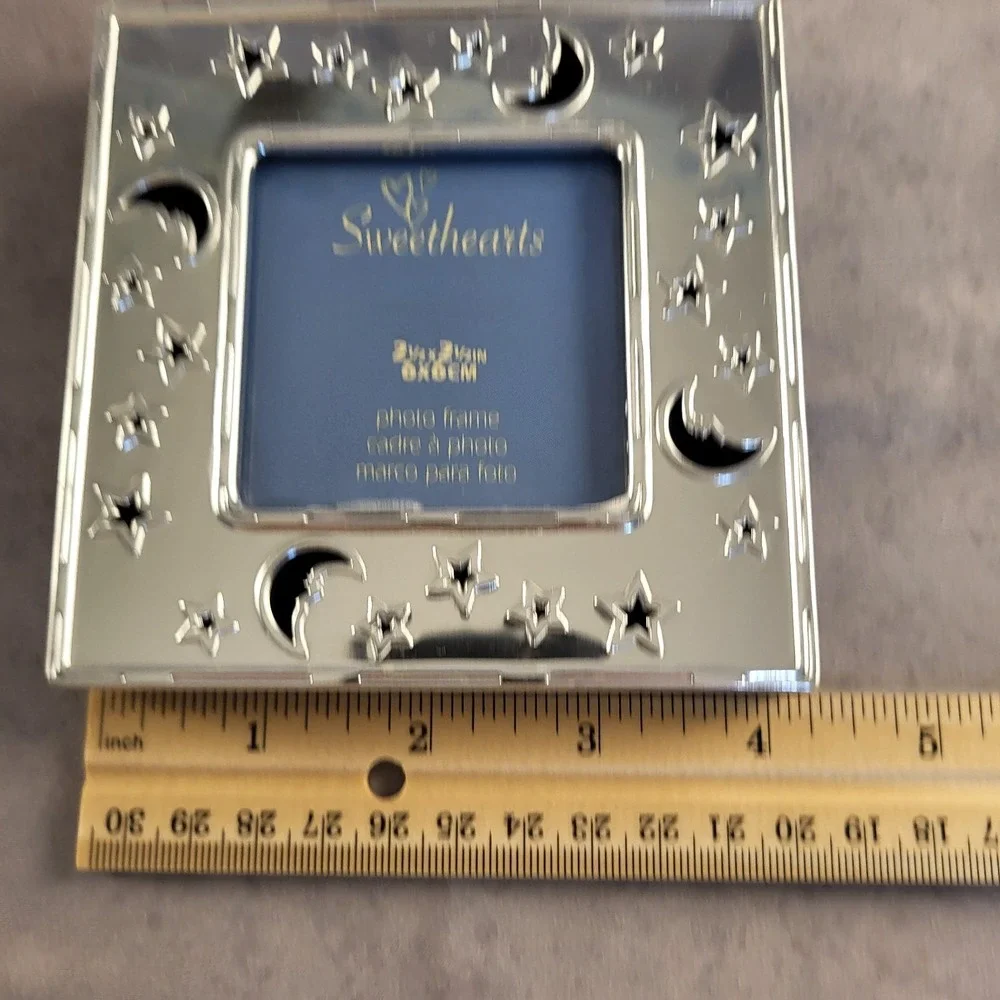 NWT Vintage Celestial Stars 2.5x2.5 Picture Frame Plastic Frame